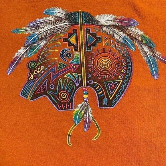 Native dream catcher bear  vintage t shirt - Picture 3 of 5